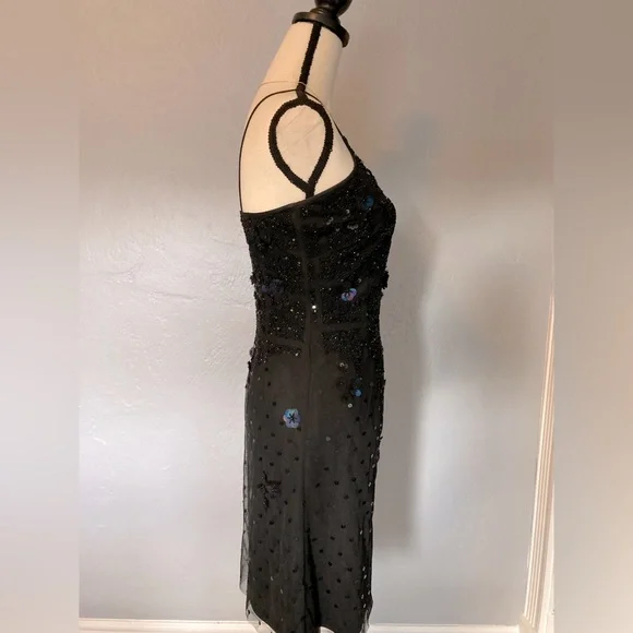 Aidan Mattox black designer dress
